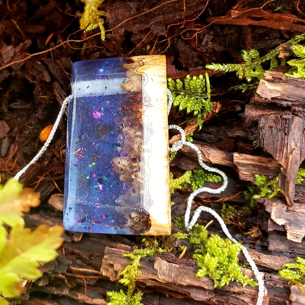 Hybrid pendant with chain. 16" or 18"